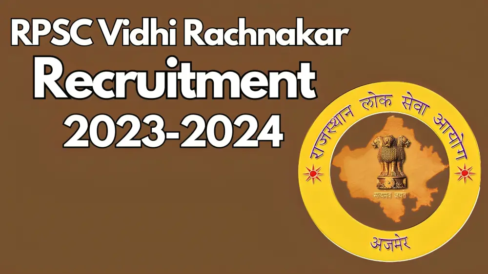 RPSC Vidhi Rachnakar Recruitment